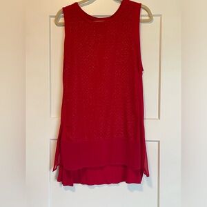 Like New!!! Apt. 9 brand, size XL, Sparkle sleeveless layered dressy tank top